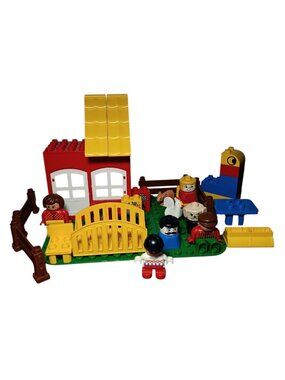 Lego Duplo Blocks Toddler Lot Random Parts House Roof Fence Assorted Figures